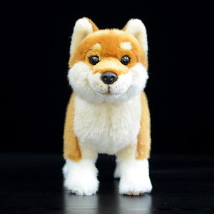 Lifelike Standing Orange Shiba Inu Soft Plush Toy-Home Decor-Dogs, Home Decor, Shiba Inu, Soft Toy, Stuffed Animal-3