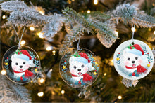 Load image into Gallery viewer, Merry American Eskimo Dog Christmas Tree Ornament-Christmas Ornament-American Eskimo Dog, Christmas, Dogs-7