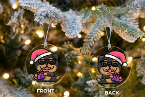 Merry Rottweiler Christmas Tree Ornaments-Christmas Ornament-Christmas, Dogs, Rottweiler-4