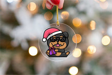 Load image into Gallery viewer, Merry Rottweiler Christmas Tree Ornaments-Christmas Ornament-Christmas, Dogs, Rottweiler-6