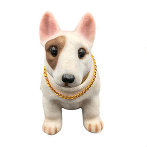 Nodding Bull Terrier Smooth Coat Bobblehead-Car Accessories-Bobbleheads, Bull Terrier, Car Accessories, Dogs-8