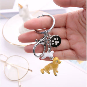 Papillon Love 3D Metal Keychain-Key Chain-Accessories, Dogs, Keychain, Papillon-Labrador-19