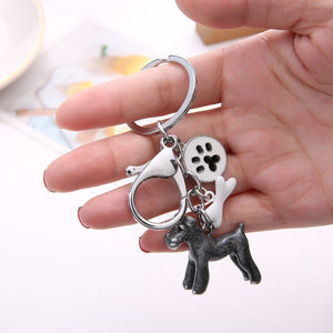 Papillon Love 3D Metal Keychain-Key Chain-Accessories, Dogs, Keychain, Papillon-Schnauzer-24