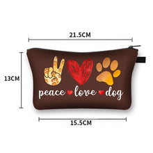 Load image into Gallery viewer, Peace, Love and Akita Inus Multipurpose Pouches-Accessories-Accessories, Akita, Bags, Dogs-9