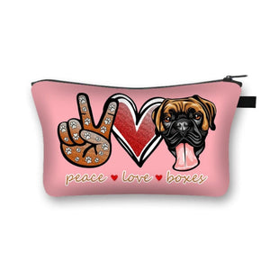 Peace, Love and Boxers Multipurpose Pouches-Accessories-Accessories, Bags, Boxer, Dogs-12