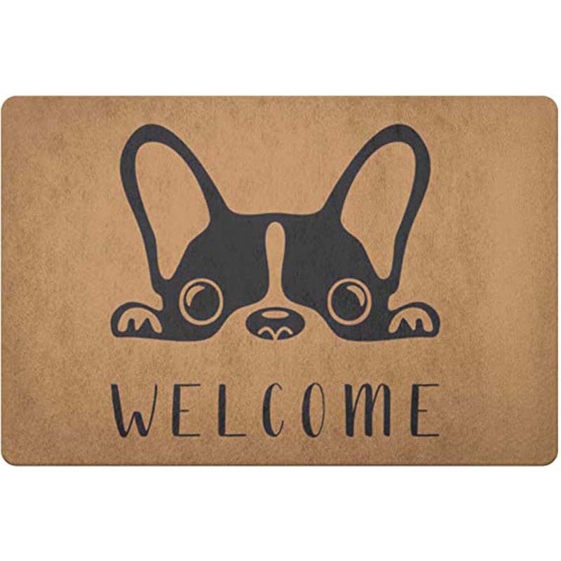 Bonjour French Doormat France Welcome Mat Welcome Doormat Flat