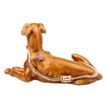 Load image into Gallery viewer, Greyhound / Whippet Love Small Jewellery Box-Dog Themed Jewellery-Bathroom Decor, Dogs, Greyhound, Home Decor, Jewellery, Jewellery Box, Whippet-2