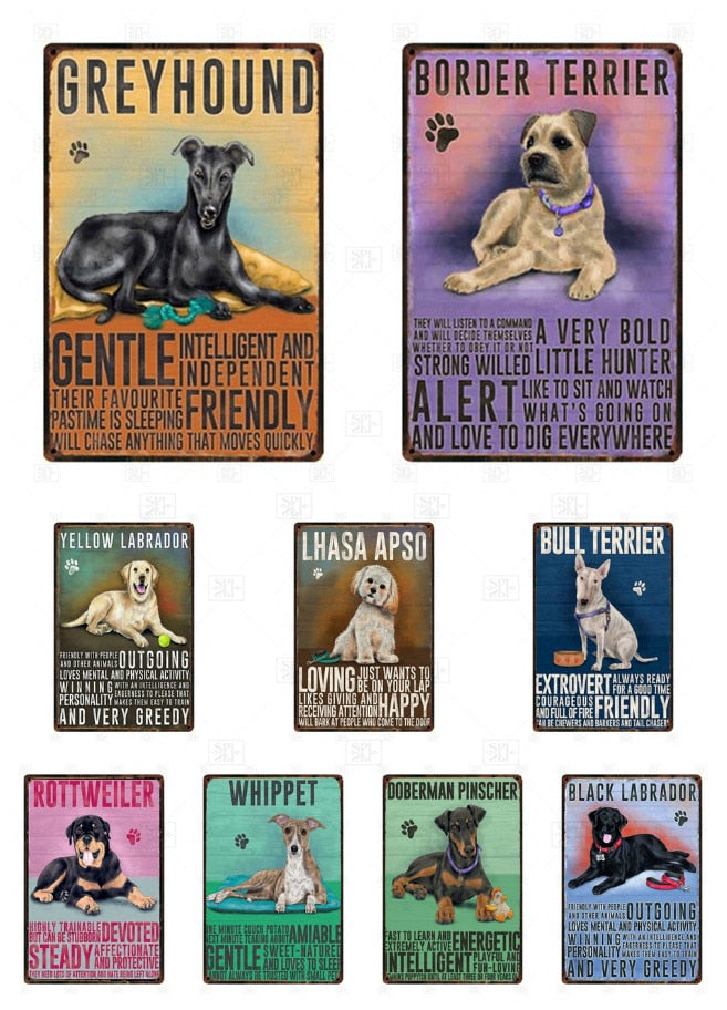 Why I Love My Whippet Tin Poster - Series 1-Sign Board-Dogs, Home Decor, Sign Board, Whippet-3