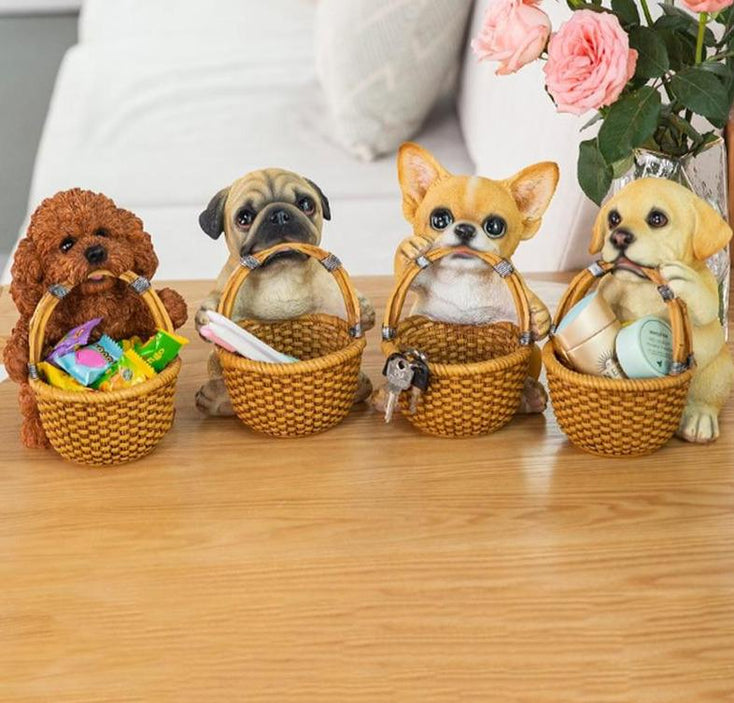 Helpful Doodle Multipurpose Organiser Ornament-Home Decor-Bathroom Decor, Dogs, Doodle, Goldendoodle, Home Decor, Labradoodle, Statue, Toy Poodle-5