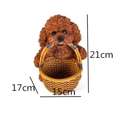 Helpful Doodle Multipurpose Organiser Ornament-Home Decor-Bathroom Decor, Dogs, Doodle, Goldendoodle, Home Decor, Labradoodle, Statue, Toy Poodle-4