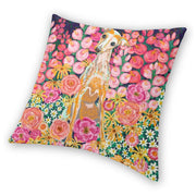 Whippet / Greyhound in Bloom Cushion Cover-Home Decor-Cushion Cover, Dogs, Greyhound, Home Decor, Whippet-6