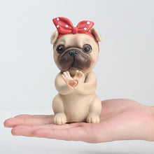 Load image into Gallery viewer, Image a Pug glasses holder sitting on the hand