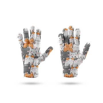 Pug Love Touch Screen Gloves-Accessories-Accessories, Dogs, Gloves, Pug-Cat 3-One Size-10