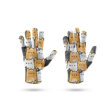 Pug Love Touch Screen Gloves-Accessories-Accessories, Dogs, Gloves, Pug-Cat 2-One Size-9