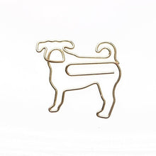 Load image into Gallery viewer, Image of golden pug paper clips