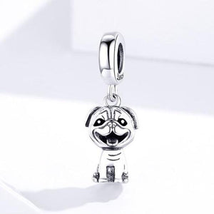 Image of a smiling Pug pendant