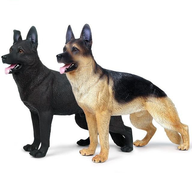 German Shepherd Love Lifelike Statue Figurines-Home Decor-Dogs, Figurines, German Shepherd, Home Decor, Statue-Both-10