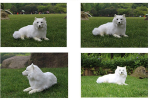 Realistic Samoyed Stuffed Animal Plush Toy-Soft Toy-Dogs, Home Decor, Samoyed, Soft Toy, Stuffed Animal-3