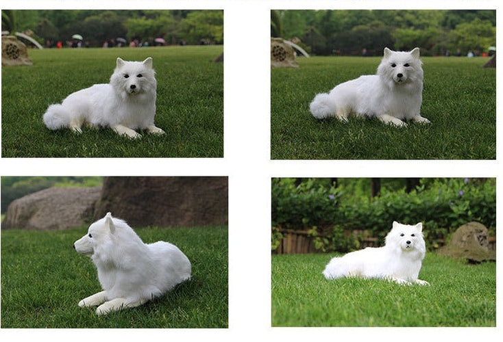 Realistic Samoyed Stuffed Animal Plush Toy-Soft Toy-Dogs, Home Decor, Samoyed, Soft Toy, Stuffed Animal-3