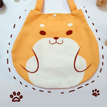 Load image into Gallery viewer, Roly Poly Shiba Inu Canvas Handbag-Accessories-Accessories, Bags, Dogs, Shiba Inu-10