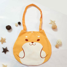 Load image into Gallery viewer, Roly Poly Shiba Inu Canvas Handbag-Accessories-Accessories, Bags, Dogs, Shiba Inu-1