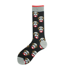 Load image into Gallery viewer, Saint Bernard Love Mid Calf Cotton Socks-Apparel-Apparel, Dogs, Saint Bernard, Socks-4