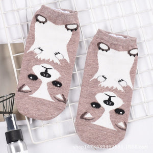 Samoyed Love Womens Cotton Socks-Apparel-Accessories, Dogs, Samoyed, Socks-Chihuahua-Ankle Length-15