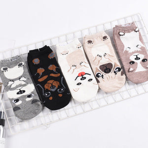Samoyed Love Womens Cotton Socks-Apparel-Accessories, Dogs, Samoyed, Socks-7