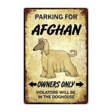 Load image into Gallery viewer, Saint Bernard Love Reserved Parking Sign BoardCar Accessories