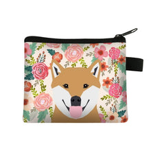 Load image into Gallery viewer, Shiba Inu in Bloom Coin Purse-Accessories-Accessories, Bags, Dogs, Shiba Inu-2
