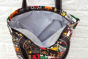 Shiba Inu Love Canvas Tote Handbags-Accessories-Accessories, Bags, Dogs, Shiba Inu-4