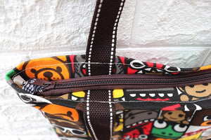 Shiba Inu Love Canvas Tote Handbags-Accessories-Accessories, Bags, Dogs, Shiba Inu-5