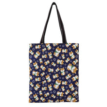 Load image into Gallery viewer, Image of a super cute Shiba Inu tote bag in design 2