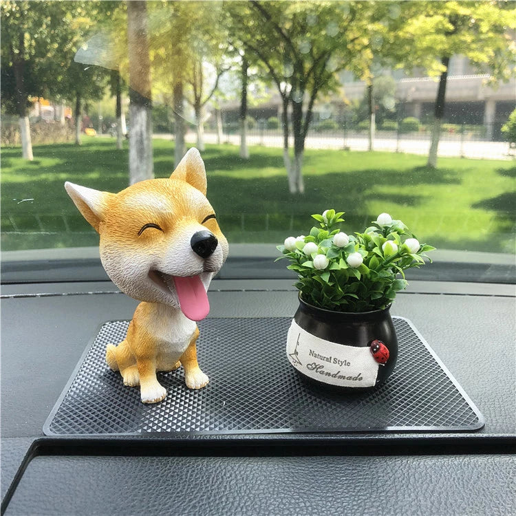 Doggo Love Car Bobble Heads