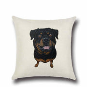 Simple Black Labrador Love Cushion CoverHome DecorRottweiler