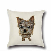 Simple Black Labrador Love Cushion CoverHome DecorYorkshire Terrier / Yorkie - Option 1