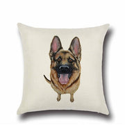 Simple Chocolate Brown Labrador Love Cushion CoverHome DecorGerman Shepherd