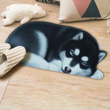 Load image into Gallery viewer, Sleeping Boston Terrier / French Bulldog Floor RugMatAlaskan MalamuteSmall