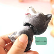 Smiling Corgi Resin Bobble HeadCar Accessories