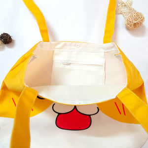 Smiling Shiba Inu Love Canvas Handbag-Accessories-Accessories, Bags, Dogs, Shiba Inu-10