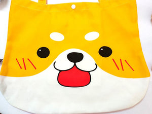 Smiling Shiba Inu Love Canvas Handbag-Accessories-Accessories, Bags, Dogs, Shiba Inu-6