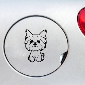 Smiling Yorkshire Terrier Vinyl Car Stickers-Car Accessories-Car Accessories, Car Sticker, Dogs, Yorkshire Terrier-6