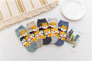 Some of the Shibas I Love Ankle Length Socks-Accessories-Accessories, Dogs, Shiba Inu, Socks-12
