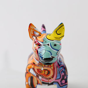 Stunning Bull Terrier Design Multicolor Resin Statue-Home Decor-Bull Terrier, Dogs, Home Decor, Statue-12