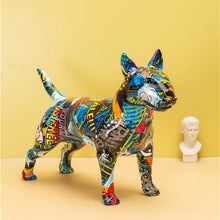 Load image into Gallery viewer, Stunning Bull Terrier Design Multicolor Resin Statue-Home Decor-Bull Terrier, Dogs, Home Decor, Statue-Blend C-4