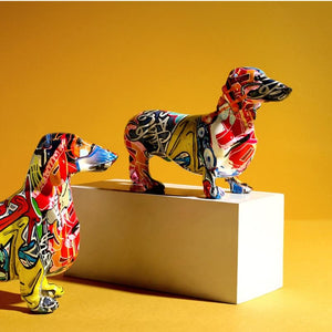 image of sausage dog statues for home