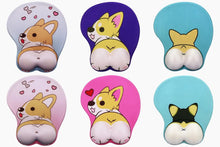 Load image into Gallery viewer, Image of corgi butt mousepads in the six different colors
