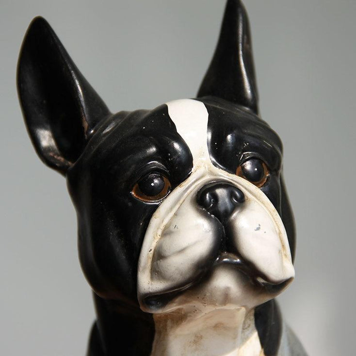 The Original American Gentleman Boston Terrier Resin SculptureHome Decor