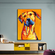 Load image into Gallery viewer, Image of a beautiful Vizsla art poster hanged in a room