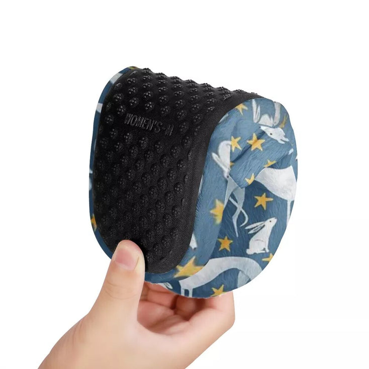 Grip image of Greyhound / Whippet slippers in the cutest Greyhounds / Whippets in all colors design.